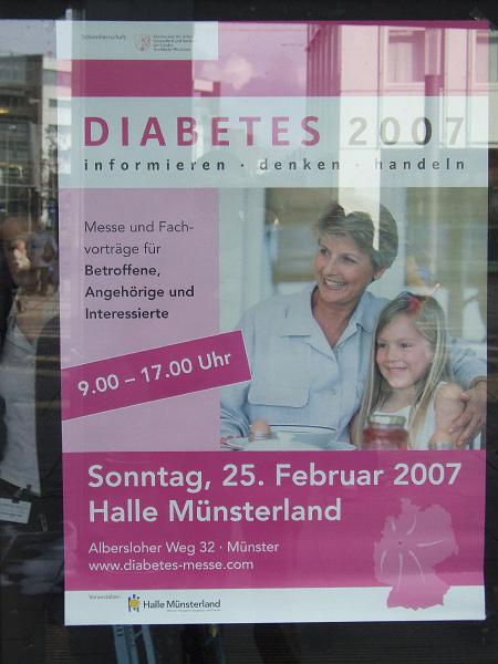 001.JPG - Wer es nicht geschafft hat oder fr den der Weg nach Mnster zu weit war, kann sich durch die folgenden Bilder einen Eindruck der Diabetes 2007 verschaffen...